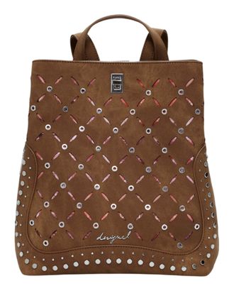 Desigual Yankee Metal Patch Sumy Mini Backpack Camel