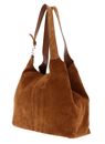 COCCINELLE C-Easy Suede Handbag Cognac / Cognac COCCINELLE C-Easy Suede Handbag Cognac / Cognac