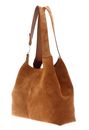COCCINELLE C-Easy Handbag Suede Cognac / Cognac COCCINELLE C-Easy Handbag Suede Cognac / Cognac