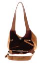 COCCINELLE C-Easy Handbag Suede Cognac / Cognac COCCINELLE C-Easy Handbag Suede Cognac / Cognac