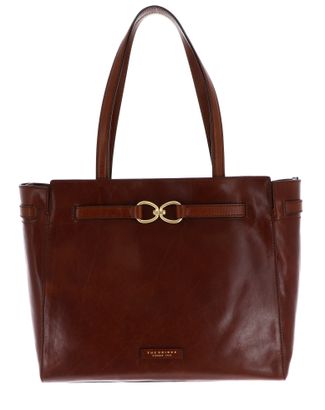 THE BRIDGE Isotta Shopping Bag Marrone 14 / Oro