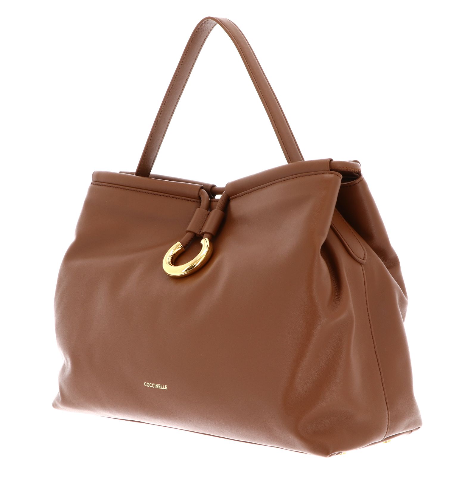 COCCINELLE Elisbet Handbag Smooth Leather Cognac COCCINELLE Elisbet Handbag Smooth Leather Cognac