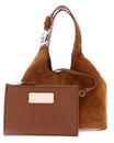 COCCINELLE C-Easy Handbag Suede Cognac / Cognac COCCINELLE C-Easy Handbag Suede Cognac / Cognac