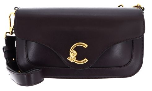 COCCINELLE C-Me Calf Shoulder Bag Prune