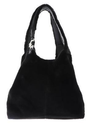 COCCINELLE C-Easy Synthetic Fur Shopper Noir / Noir