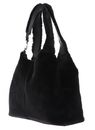 COCCINELLE C-Easy Synthetic Fur Shopper Noir / Noir COCCINELLE C-Easy Synthetic Fur Shopper Noir / Noir