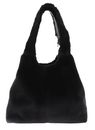 COCCINELLE C-Easy Synthetic Fur Shopper Noir / Noir COCCINELLE C-Easy Synthetic Fur Shopper Noir / Noir