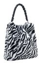 FREDsBRUDER Furry Friend Hobo Bag Zebra
