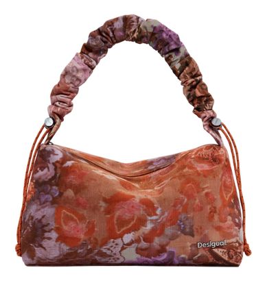 Desigual Corduroy Bergamo Maxi Hand Bag Terracota