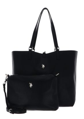 U.S. POLO ASSN. Rogersville Reversible Shopping Bag L Black + Belt