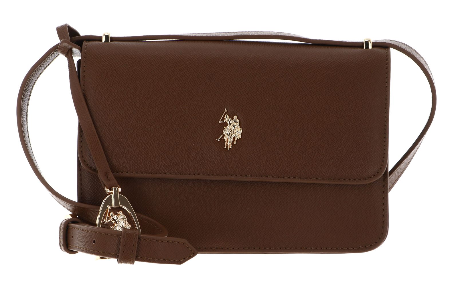 U.S. POLO ASSN. Jones Small Flap Crossbody Bag Brown