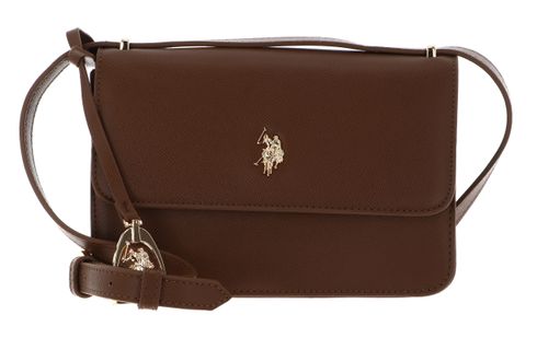 U.S. POLO ASSN. Jones Small Flap Crossbody Bag Brown