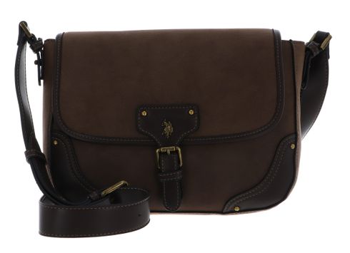 U.S. POLO ASSN. Monroe Flap Bag Dark Brown
