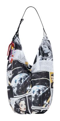 Desigual Cartama Foxtrot Satin Print Shopping Bag Tutti Fruti
