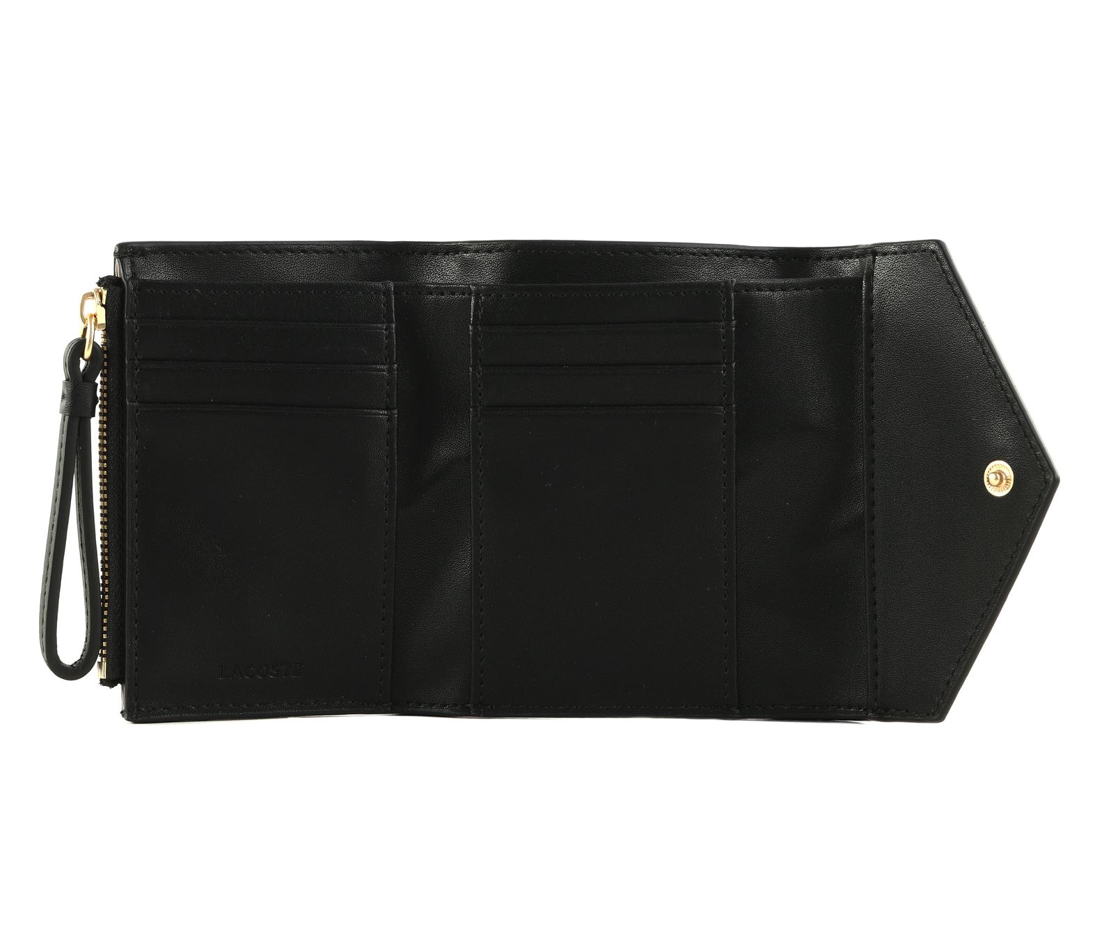 LACOSTE Compact Wallet Noir LACOSTE Compact Wallet Noir