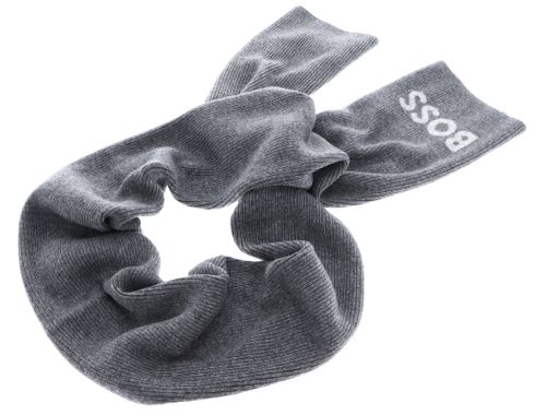 BOSS Elios Knitted Scarf Silver