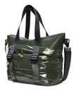 RAINS Puffer Mix Tote Bag Mini W3 Swamp