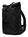 RAINS Rolltop Backpack Black Grain RAINS Rolltop Backpack Black Grain