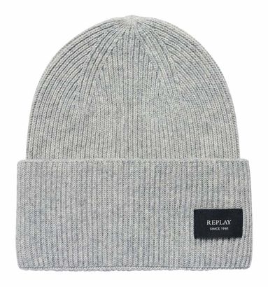 REPLAY Beanie Gray Melange