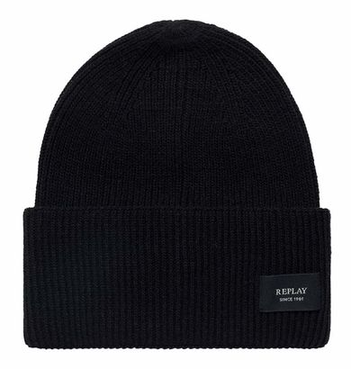 REPLAY Beanie Black