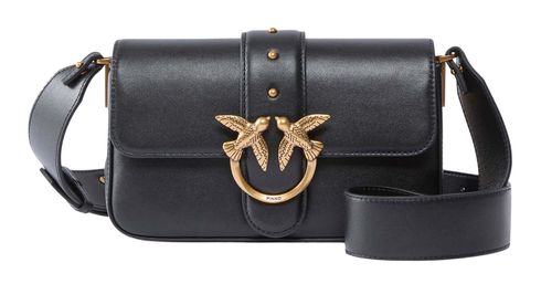 PINKO Love One Mini Slouchy FL S Nero - Antique Gold