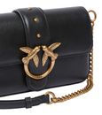 PINKO Love One Mini Slouchy FL S Nero - Antique Gold PINKO Love One Mini Slouchy FL S Nero - Antique Gold