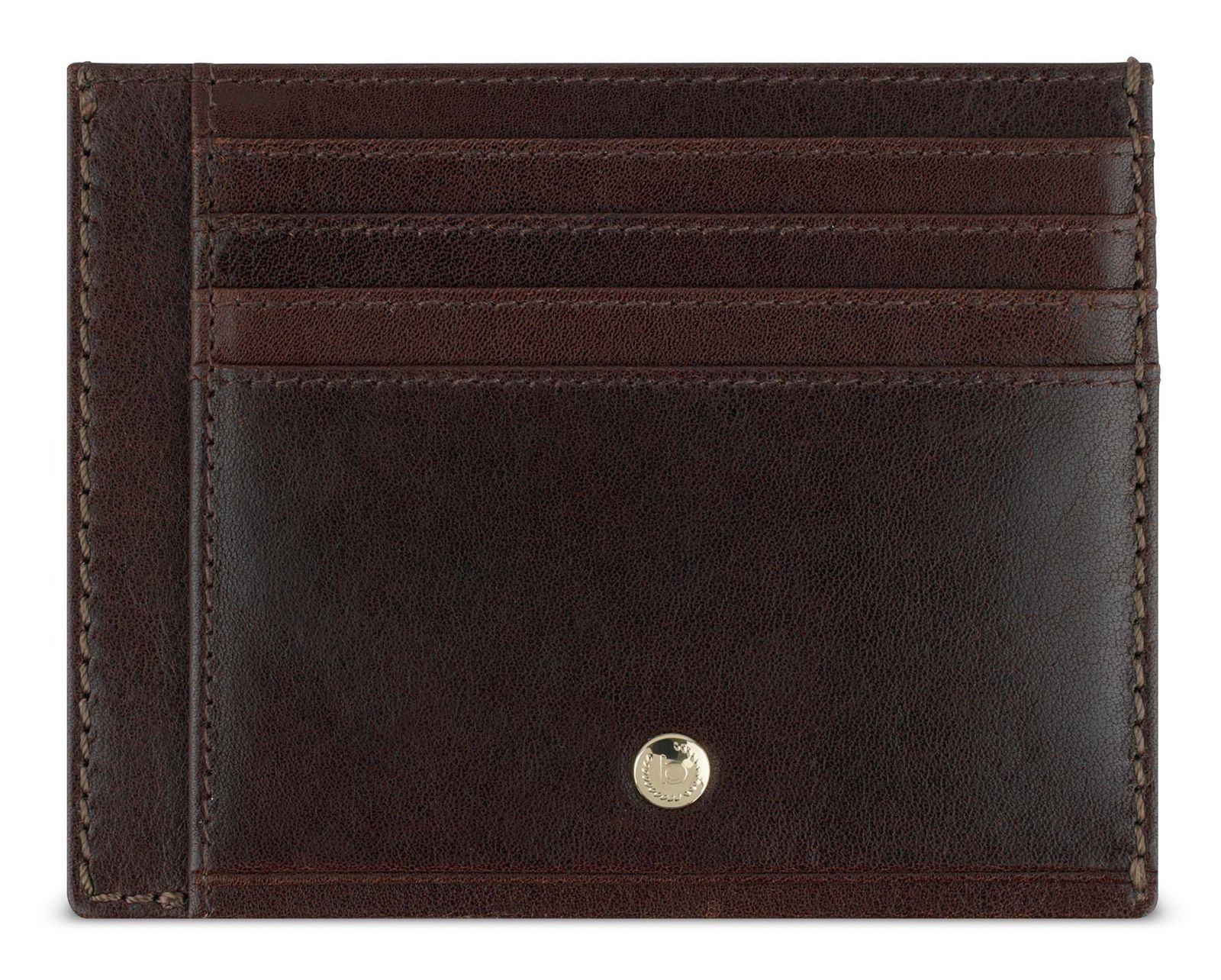 bugatti Neaples Card Case Brown