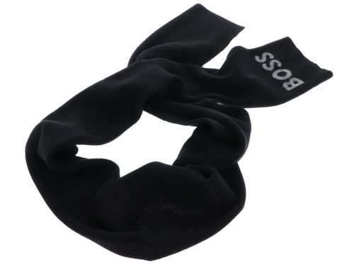 BOSS Elios Knitted Scarf Black