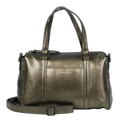 BURKELY Creased Crystal Handbag Gun Metal