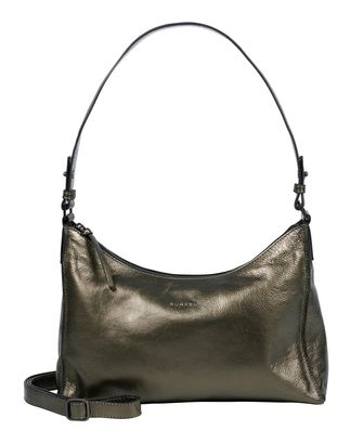 BURKELY Creased Crystal Hobo Bag Gun Metal