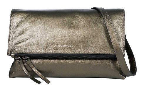 BURKELY Creased Crystal Satchel Bag Gun Metal