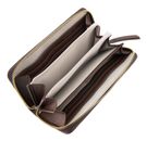 FREDsBRUDER Weave Harmony Zip Wallet Dark Chocolate