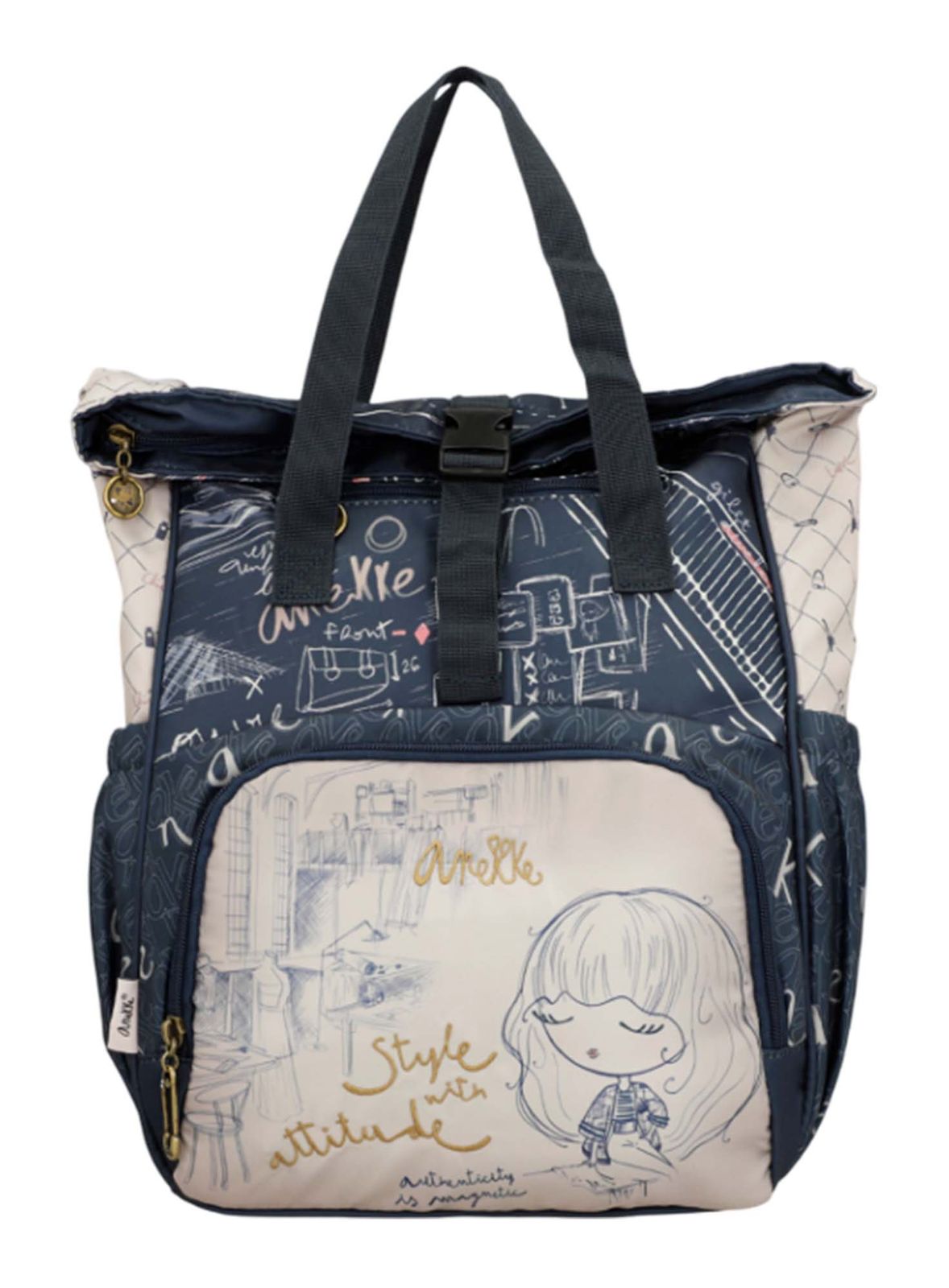 Anekke Boutique Textile Backpack Multicolor