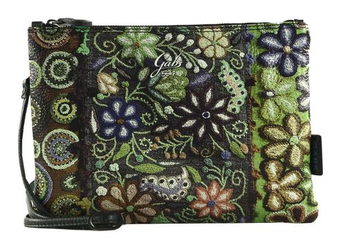 Gabs Beyonce Shoulderbag M Ricamo Fiore Verde