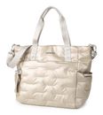 Hedgren Cocoon Puffer Tote Bag String Beige