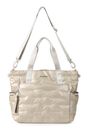 Hedgren Cocoon Puffer Tote Bag String Beige