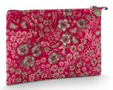 Pip Studio Charly Cosmetic Flat Pouch Quilted Daisy Dreams M Red
