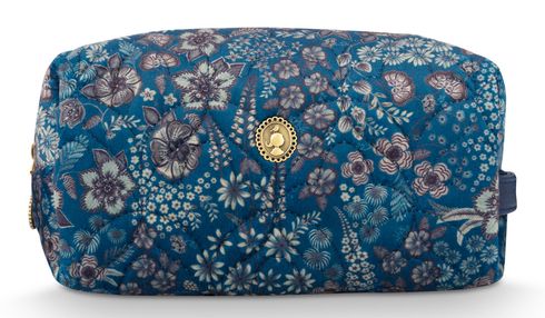 Pip Studio Coco Cosmetic Bag Quilted Daisy Dreams M Blue