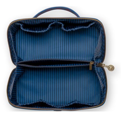 Pip Studio Toilettas Beauty Case Square Large Tutti i Fiori Blue