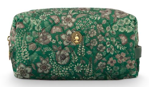 Pip Studio Coco Cosmetic Bag Quilted Daisy Dreams M Green