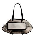 LACOSTE Shopping Bag L Transparent Noir Ermine