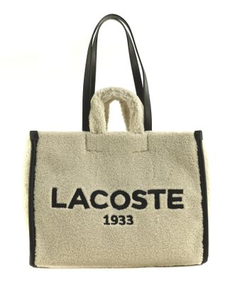 LACOSTE Shopping Bag L Natural Noir