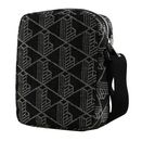 LACOSTE Vertical Camera Bag Mono Jacquard Denim Noir