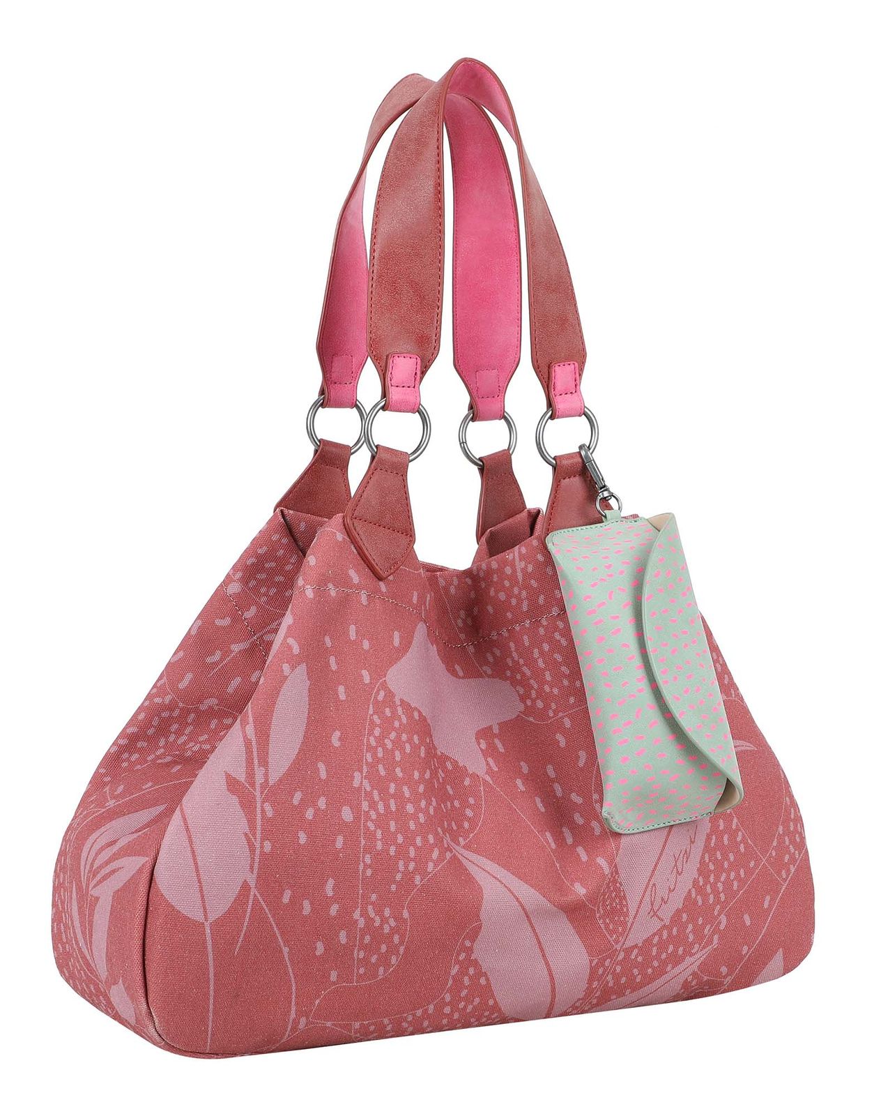 Fritzi aus Preußen Izzy Medium Limited Leaves Canvas Shoulder Bag Roasty Rose Fritzi aus Preußen Izzy Medium Limited Leaves Canvas Shoulder Bag Roasty Rose