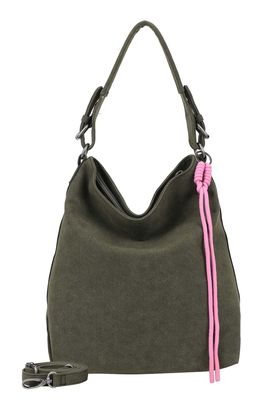 Fritzi aus Preußen Bitzi01 Suede Jacky Hobo Bag Dark Olive