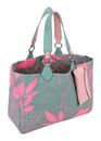 Fritzi aus Preußen Izzy Medium Limited Leaves Canvas Shoulder Bag Salbei Pink