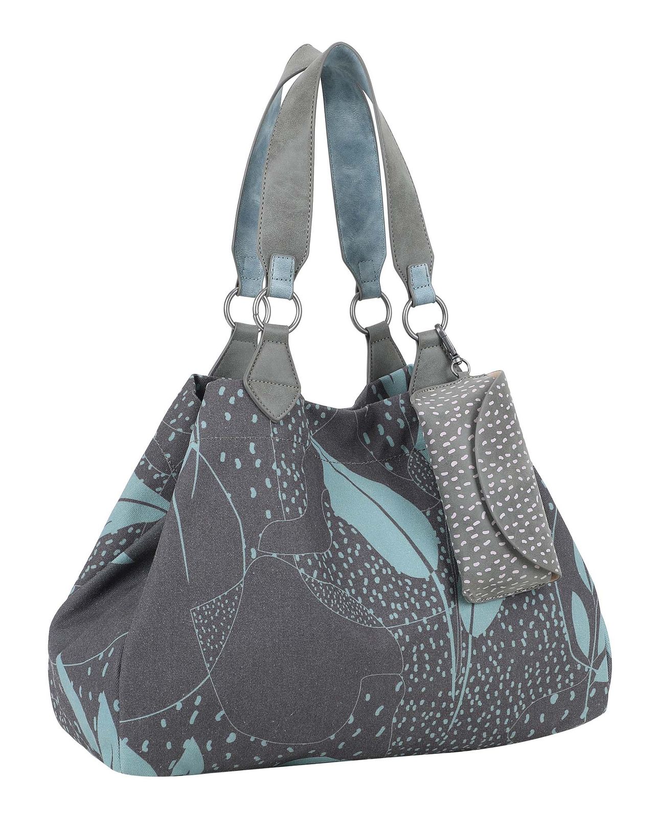 Fritzi aus Preußen Izzy Medium Limited Leaves Canvas Shoulder Bag Anthra Ice Fritzi aus Preußen Izzy Medium Limited Leaves Canvas Shoulder Bag Anthra Ice