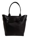 Ted Baker Jjoslyn Croc Effect Knot Bow Tote Bag Black