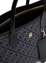 TOMMY HILFIGER TH Icon Satchel Jacquard Black