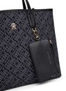 TOMMY HILFIGER TH Icon Satchel Jacquard Black
